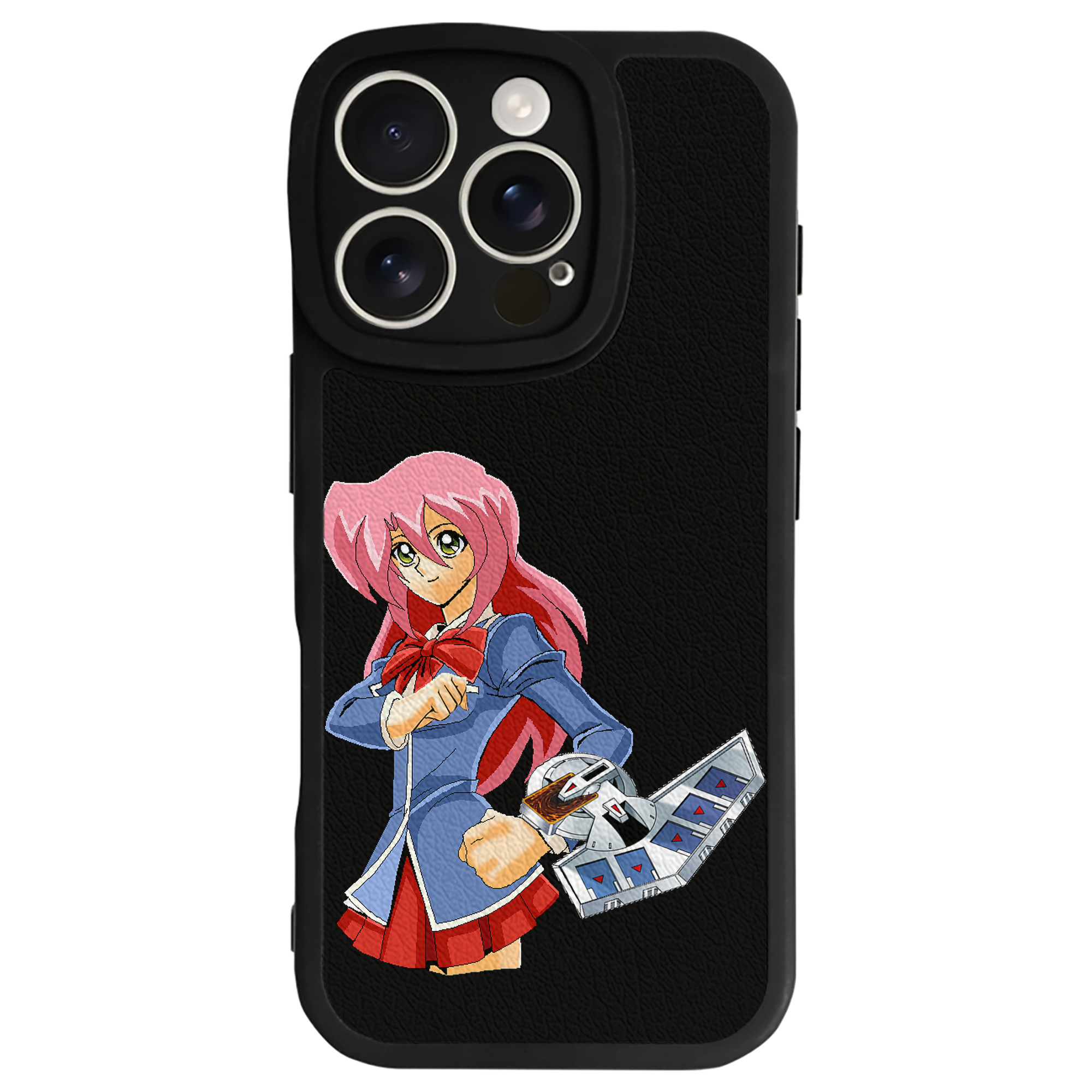 （画像用） 遊☆戯☆王 Yu-Gi-Oh! 【iPhone 16シリーズ対応】シリコンスマホケース（レザー調） 材質：シリコン